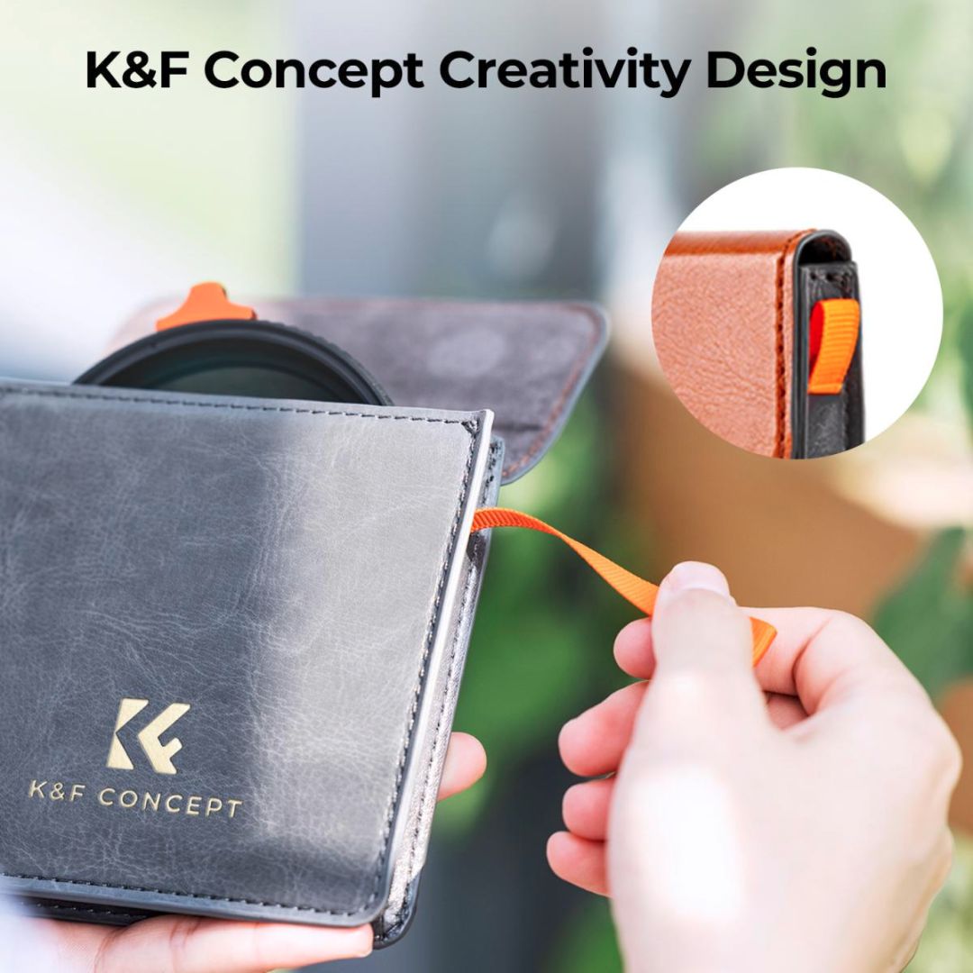 K&F Concept 49mm Black Mist 1/4 + ND2-400 Variable ND Filter Anti-reflection Green Film Nano-X Series KF01.2016 - 3